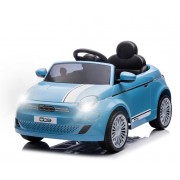 Akumuliatorinis automobilis vaikams Fiat 500e (Blue)